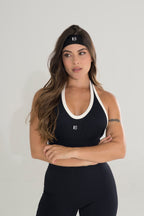 ENTERIZO HALTER SESGO CORTO